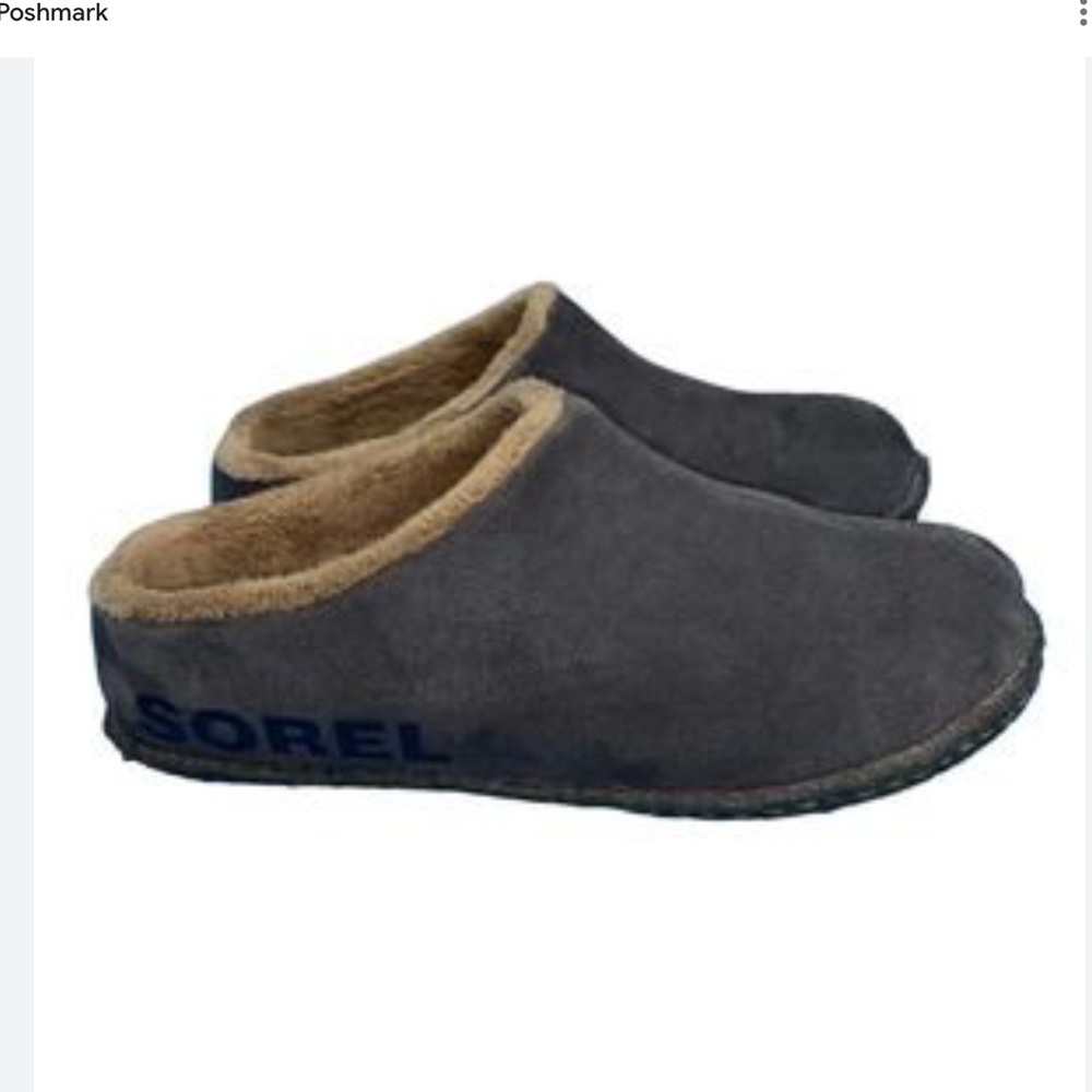 Sorel Lanner ridge gray slippers size 7